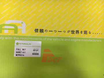 6D16T Engine Gasket Set ME996276 Untuk Excavator Suku Cadang Mesin Diesel