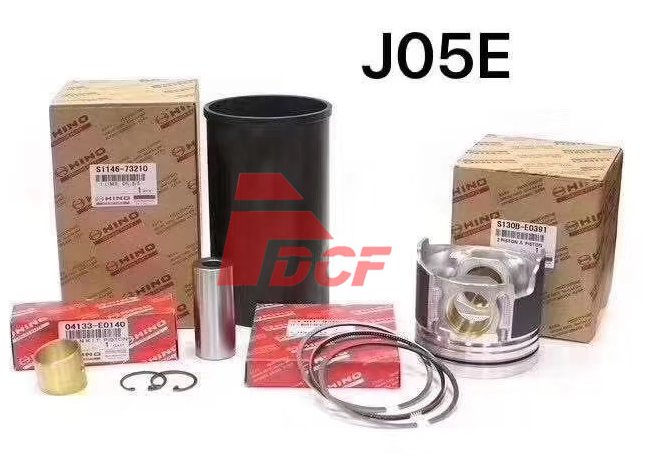J05 J08 Mesin Diesel Cylinder Liner S130a-E0100 13306-1200 Untuk Bagian Mesin Hino Excavator
